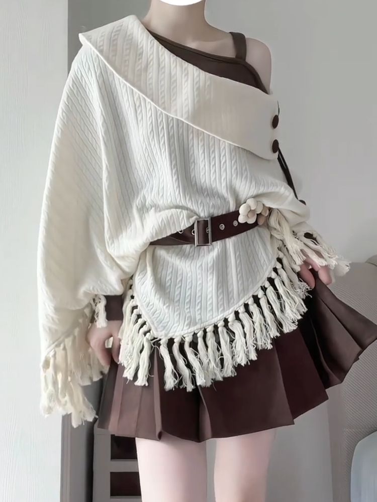 Japon Vintage Mori Kei 2 Parça - Tassel Fringe Trim incelemesi ve fiyatı