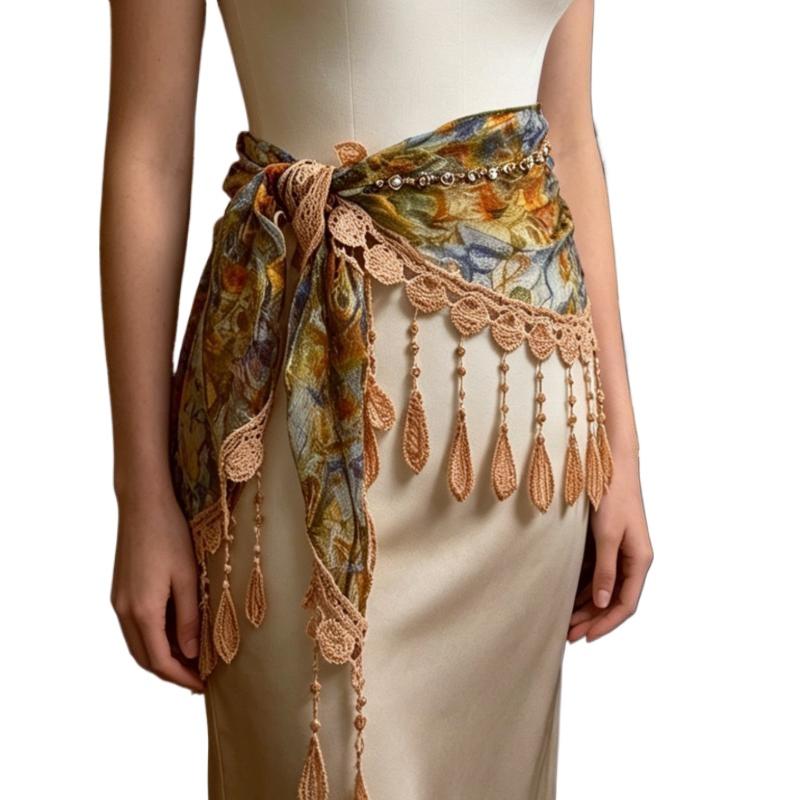 Bohem Püsküllü Üçgen Eşarp Mod - Tassel Fringe Trim incelemesi ve fiyatı